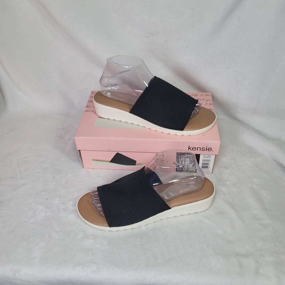 Bohemian Knit Slides Sandals Casual Vacation Beach Summer Vibes‎ Size 9 Cruise
